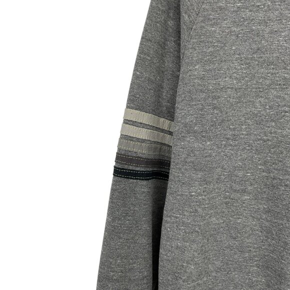 Aviator Nation Rugby Stitch Crew Sweatshirt Heather Gray Unisex Small Crew Neck - Picture 3 of 12